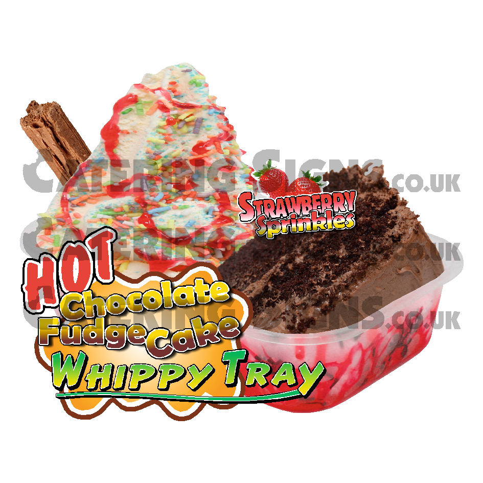 Strawberry Sprinkles Warm Chocolate Fudge Cake